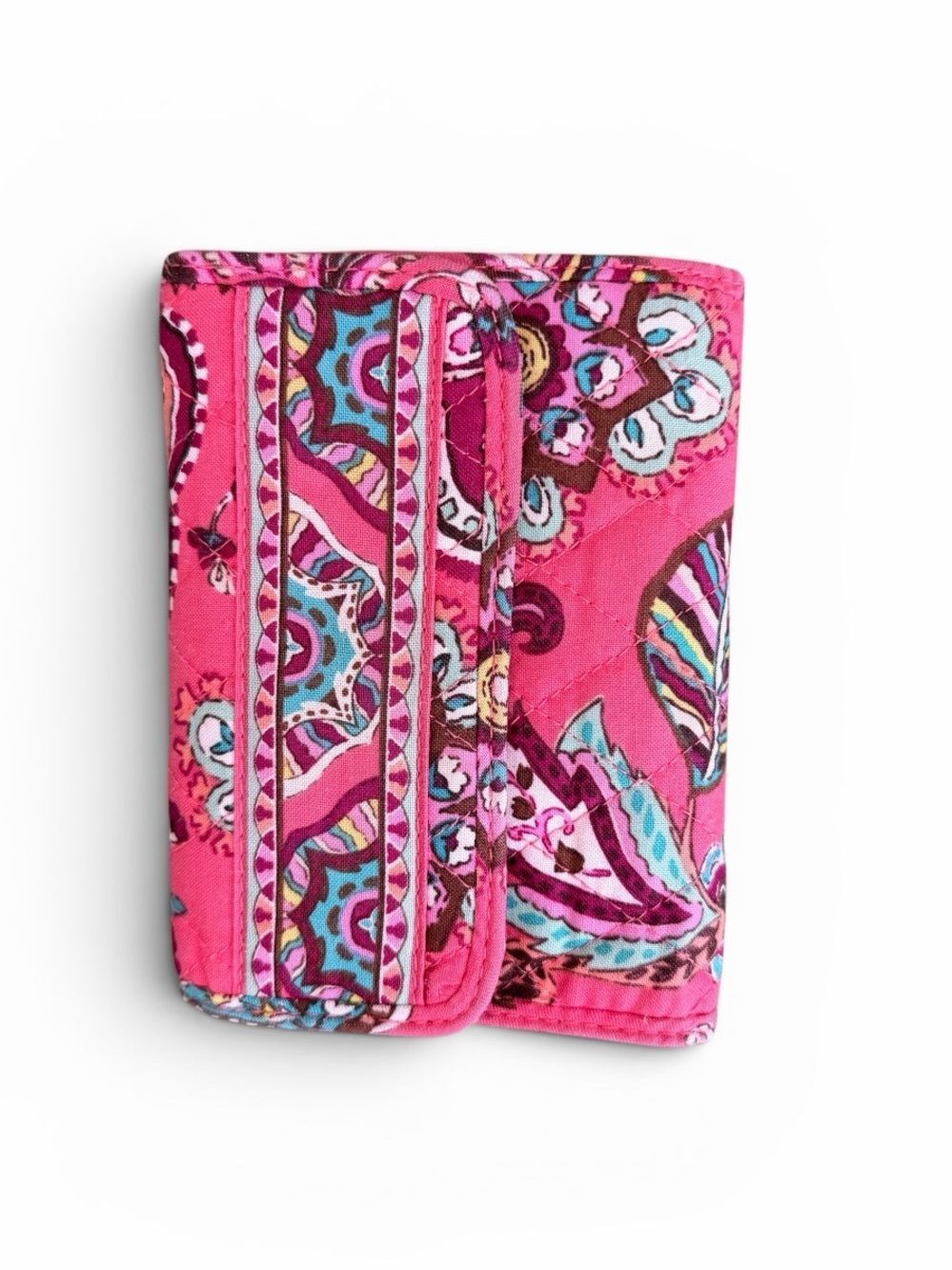 Vera Bradley “Call Me Coral” Quilted Card Wallet